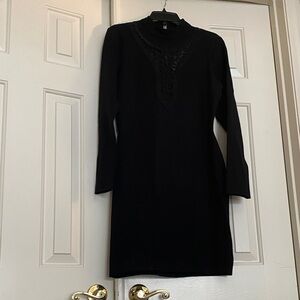 Dress the Population Elegant Black Long Sleeve Dress